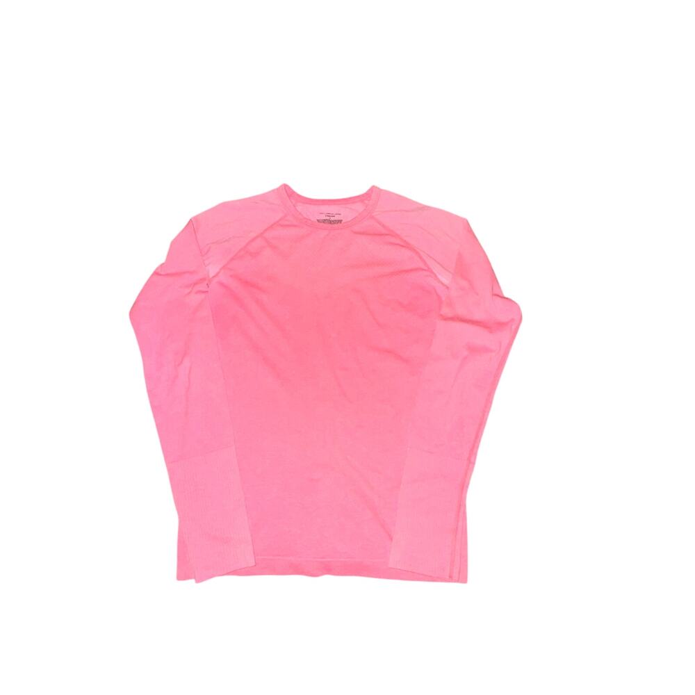 Lorna Jane Seamless Long Sleeve Top Women's Size S Salmon Pink Layering